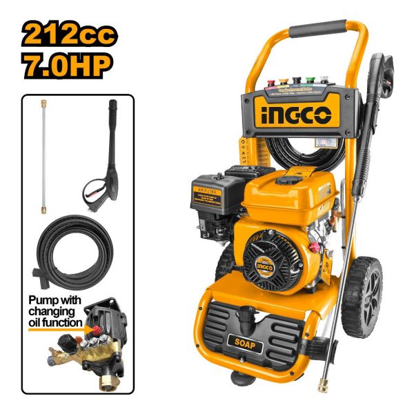 Hidrolavadora A Combustion 7 Hp Ingco Ghpw2103 Industrial - Imagen 2
