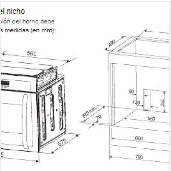 Horno Electrolux Eocc24t7mpqs De Empotrar Eléctrico Digital - Imagen 3