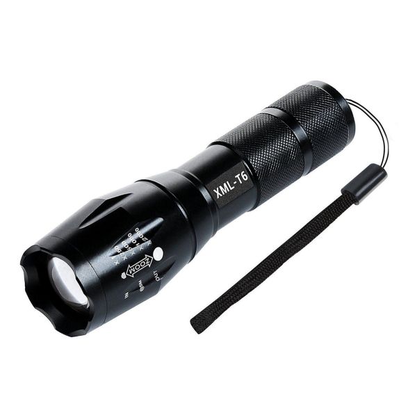 Linterna Táctica Led Recargable Caza Camping Con Cargador - Imagen 2