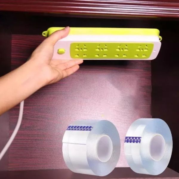 Cinta Doble Faz Transparente Silicona Nanotec 3cm X 3mts - Imagen 6