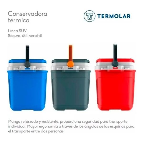 Conservadora Termica Termolar 32 Litros Color Roja - Imagen 6