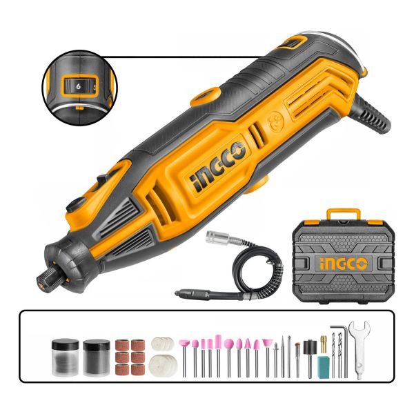 Mini Torno 130w C Accesorios Ingco Mg13328 Kikror