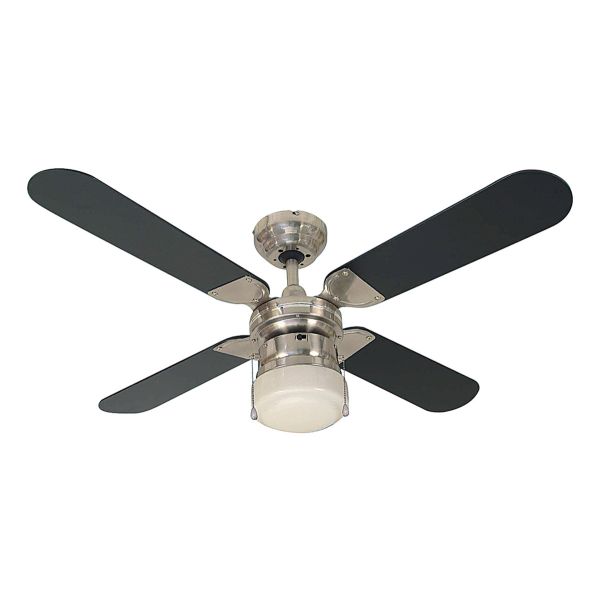 Ventilador James Vt 20 H42 4p 1l Bc De Techo Negro Kirkor