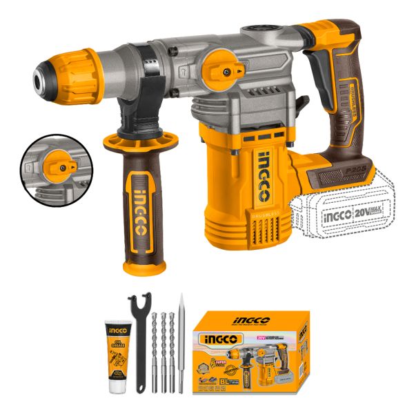 Rotomartillo 20v Bateria 28mm Ingco Crhli20288 S/bat S/carg