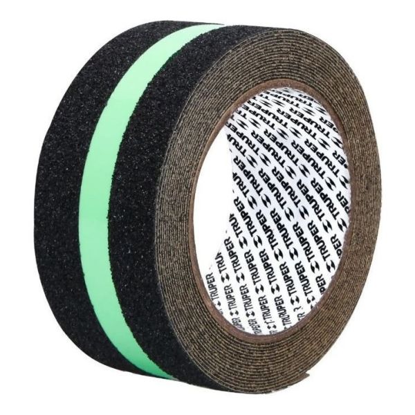 Cinta Antideslizante Negra Reflectiva 50mm 5 Metros Truper K