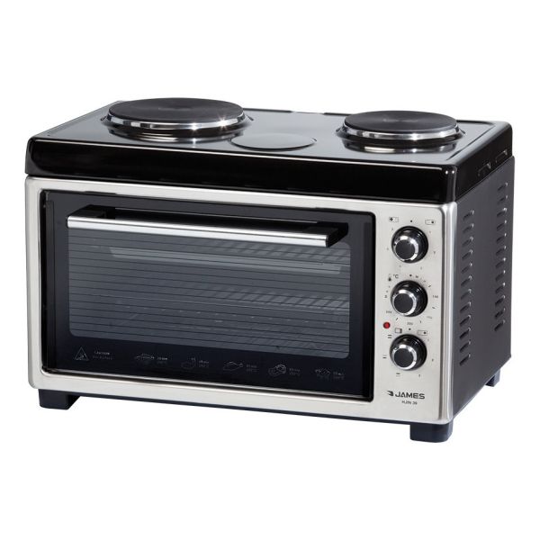 Horno Electrico James 39lts 2950w 2 Discos Inoxidable Hji39