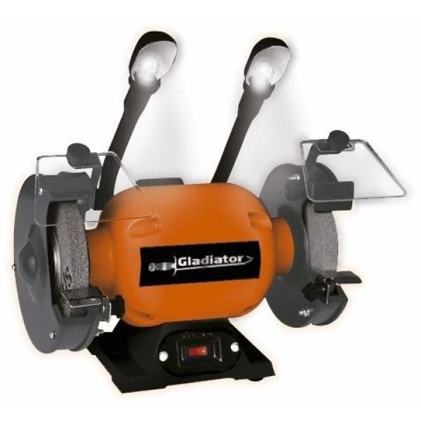 Amoladora De Banco 8 PuLG. 3/4hp Gladiator Con Lampara Ab608