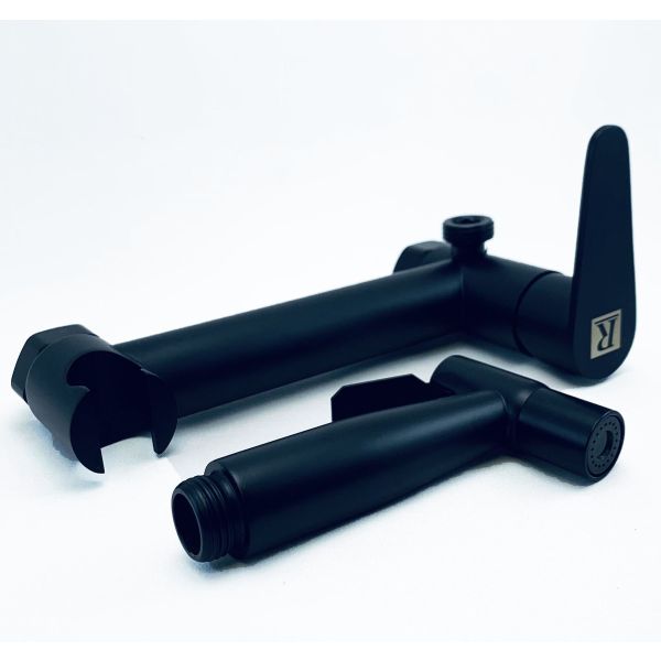 Ducha Higiénica Mezcladora Bidet 15cm Negro Mate Rimontti - Imagen 3
