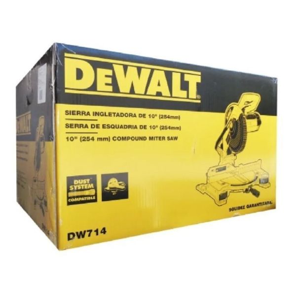Sierra Ingletadora Dewalt 250mm - 1650w Dw714 - Imagen 5