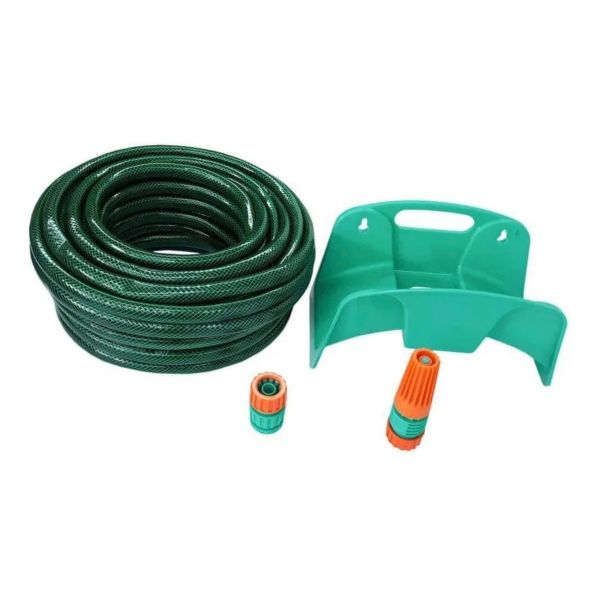 Kit Manguera Reforzada 20 M + Soporte + Acople + Puntero - Imagen 5