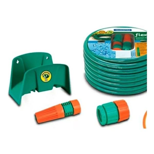 Kit Manguera Reforzada 20 M + Soporte + Acople + Puntero - Imagen 3
