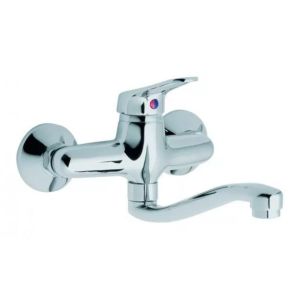 Monocomando Pared Para Cocina Pico Bajo 20cm Griferia Wico K