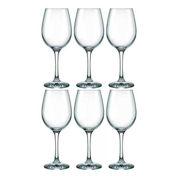 Copa Agua 490 Ml Vidrio Set X6 Brunello Nadir Kirkor - Imagen 2