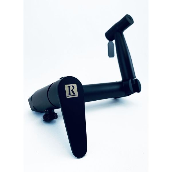 Ducha Higiénica Mezcladora Bidet 15cm Negro Mate Rimontti - Imagen 2