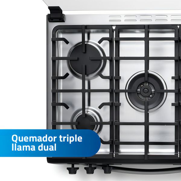 Cocina A Gas 5 Hornallas Horno Con Convección Indurama Niza - Imagen 6