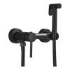 Ducha Higiénica Palito Mezcladora 10cm Negro Mate Rimontti