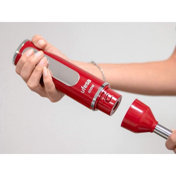 Mixer Ufesa Rouge Bp3443 Rojo Inoxidable 220v 600w Kirkor - Imagen 2