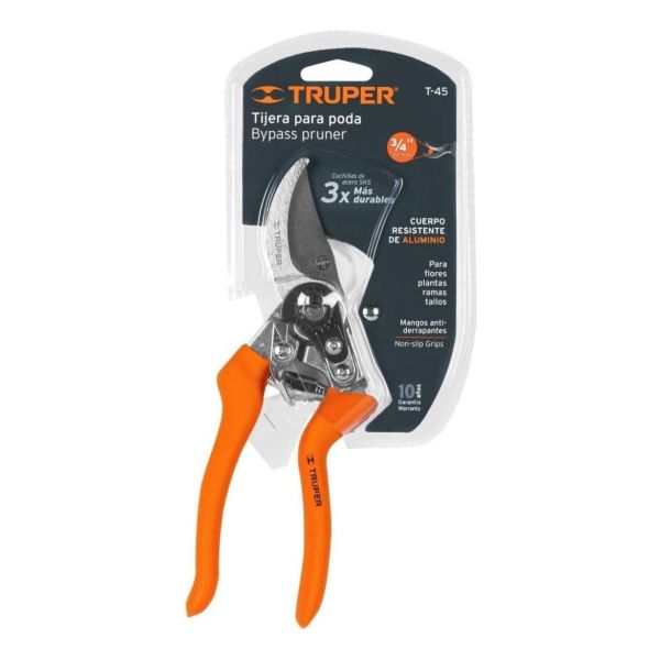 Tijera Podar Profesional Ergonómica 200mm Truper T-68 Acero - Imagen 2