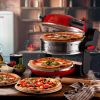 Horno Eléctrico Para Pizza 2 Niveles Ariete 0927 Piso Piedra - Imagen 4