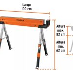 Caballete Mesa Banco De Trabajo Truper 600kg Plegable - Imagen 3