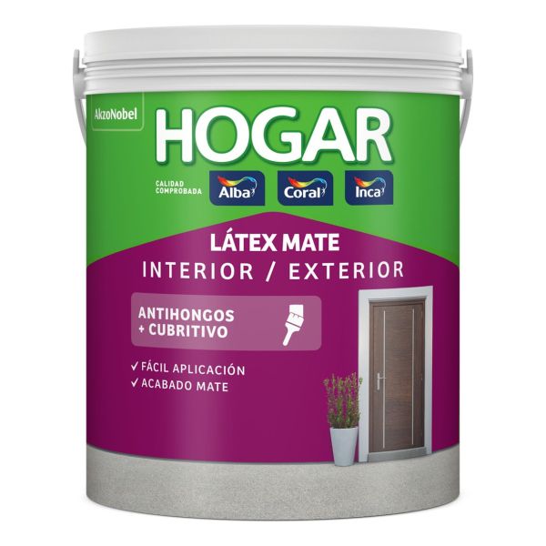 Látex Mate Interior/exterior Hogar Inca 3,6 Litros