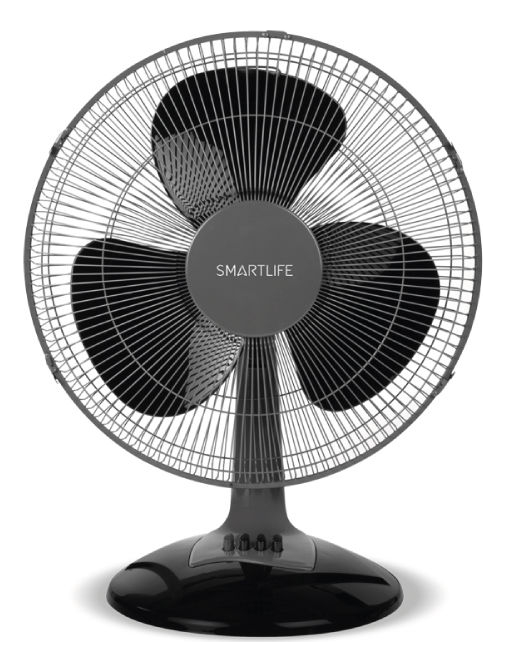 Ventilador De Mesa Smartlife 3 Velocidades Sl-tf40b