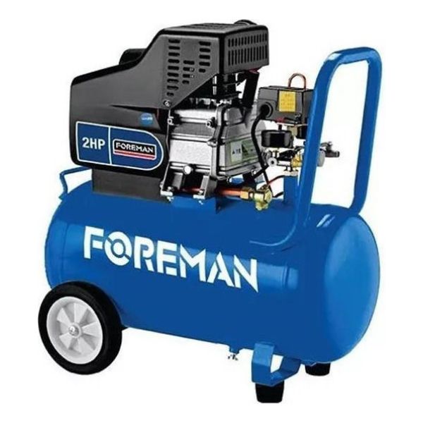 Compresor 50lt 2.0hp Con Ruedas Foreman 2 Años Garantía