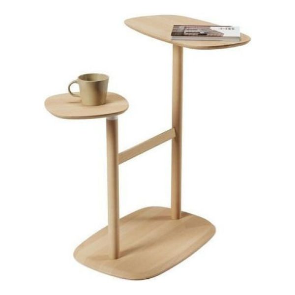 Mesa Auxiliar Tapa Giratoria Plegable Interc Madera Umbra
