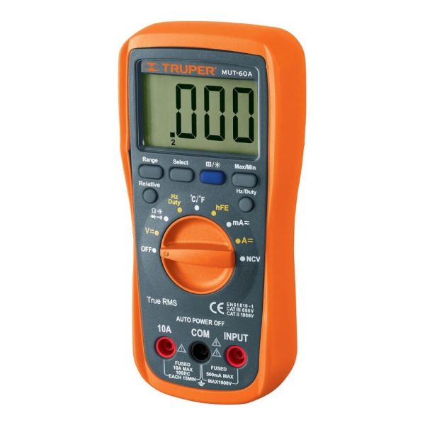 Multimetro Profesional Rms Autorango 100362 Truper Kirkor