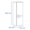 Heladera James J 373 Rr Retro Rojo Combi 324 Lts Kirkor - Imagen 4
