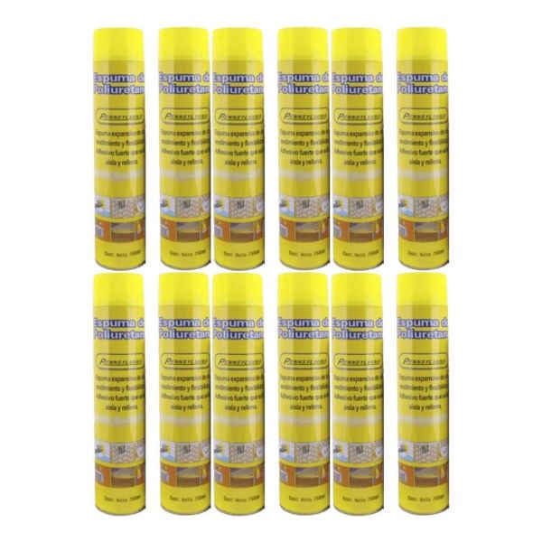 Espuma De Poliuretano Pennsylvania 750 Ml Caja 12 Unidades