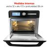 Horno Electrico Multifuncion Freidora Sin Aceite 18 Lt Enxu - Imagen 6