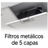 Campana James Convencional 60cm Negra Motor 230w Kirkor - Imagen 3