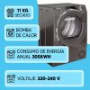 Secarropas Candy 11kg Silver Bomba D Calor Alexa Google Home - Imagen 2
