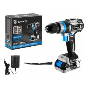 Taladro Deko C/perc. 13mm 62nm 20v Brushless C/bat. 2.0ah Y
