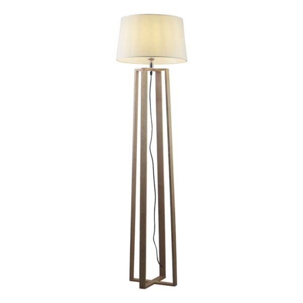 Portátil De Pie, Madera Y Pantalla De Tela E27