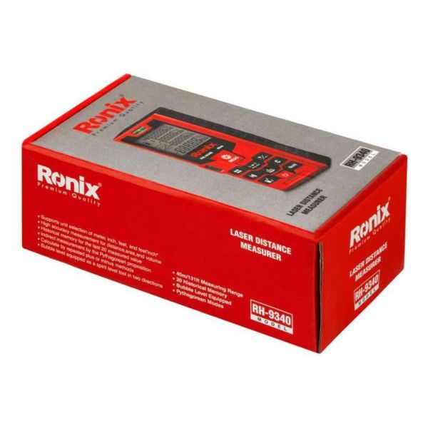 Medidor De Distancia Laser Ronix 40mts Con Funda Kirkor - Imagen 2