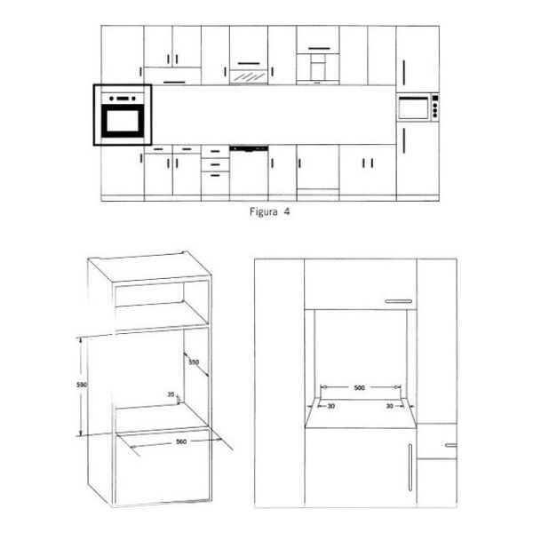 Horno De Empotrar James Hee Bkd Negro Grill Kirkor - Imagen 5