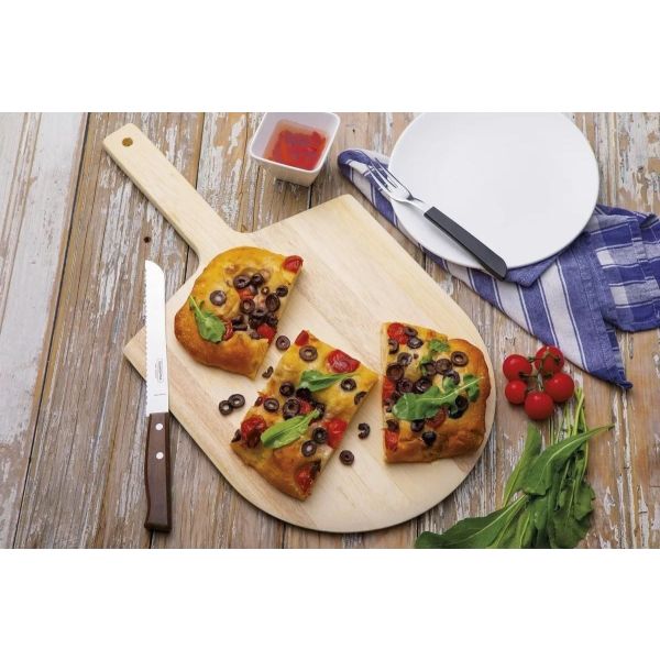 Pala Para Pizza De Madera Marupá Mango Corto Tramontina - Imagen 2