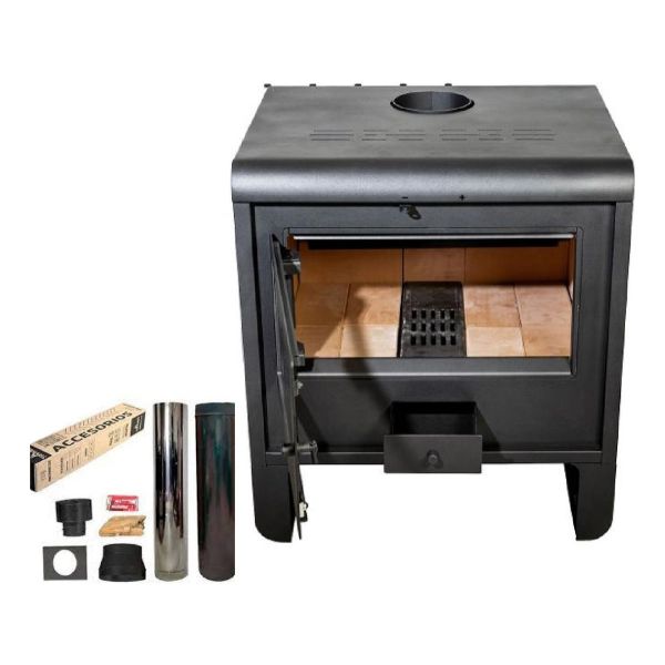 Calefactor Estufa Kit Instal Enlozado P9 6'' Tromen Kirkor