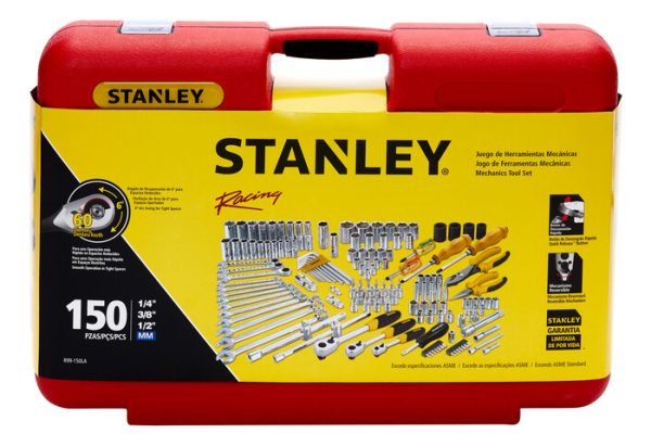 Set Herramientas Racing 150 Piezas Maletin Stanley R99-150la - Imagen 7