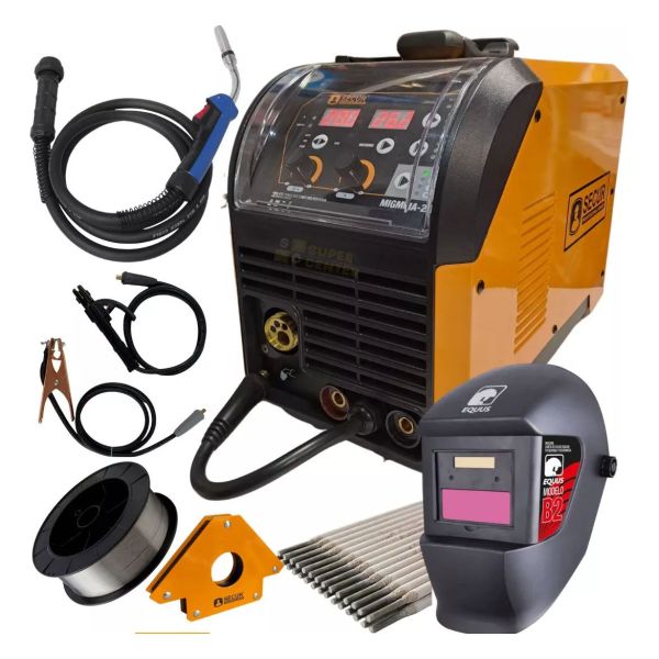 Soldadora Inverter Mig Mag Tig Flux Electrica 200amp Real Kk
