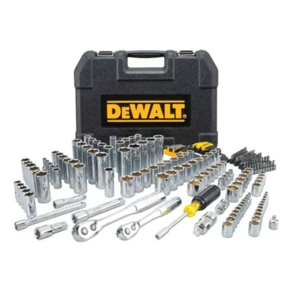 Juego De Dados Tubos 200 Pcs Industrial Dewalt  1/2 , 3/8 Y  1/4