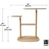 Mesa Auxiliar Tapa Giratoria Plegable Interc Madera Umbra - Imagen 4