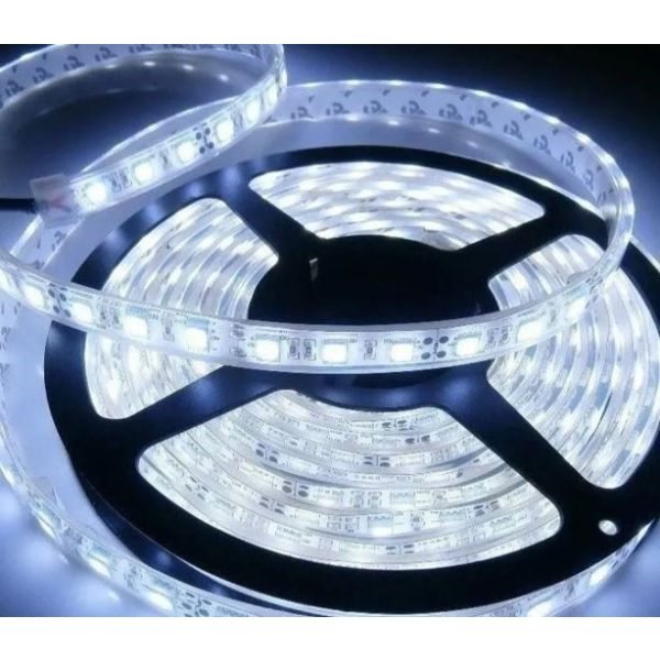 Cinta Luces Led Luz Fría Tira 5 Mts + Transformador Rgb 3528 - Imagen 4