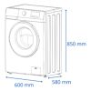 Lavarropas James Inverter Lr 8140 Inv Inv 8kg Kirkor - Imagen 2