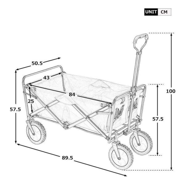 Carro Plegable Equus Soporta 70 Kg Kirkor - Imagen 3