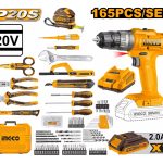 Kit Atornillador Percutor Valija + 165 Acc Ingco Hkthp11651 - Imagen 2