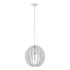 Colgante De Madera Blanco /cossano 300mm-eg3146