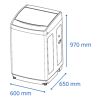 Lavarropa James Wmtj-1080 F2 Carga Superior 10kg Kirkor - Imagen 3